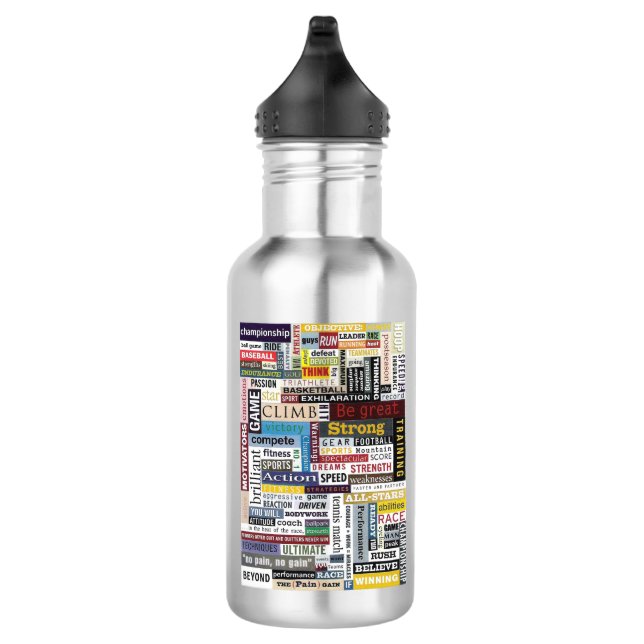 Botella de agua de acero inoxidable - Citas deport (Derecha)