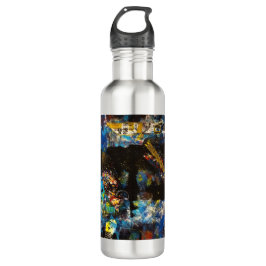 Botella de agua de acero inoxidable collage