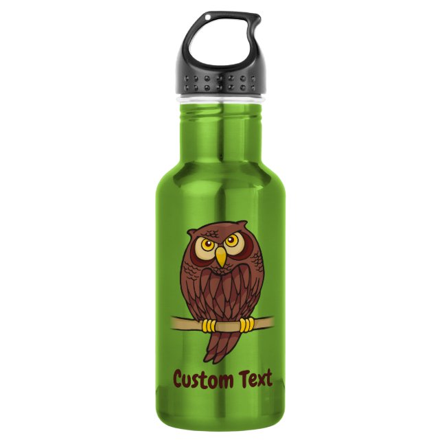 Botella de agua de acero inoxidable con dibujo de  (Anverso)