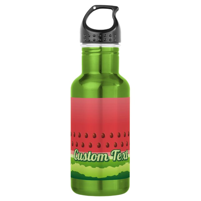 Botella de agua de acero inoxidable con fondo de s (Anverso)