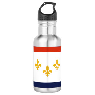 Botella de agua de acero inoxidable con la bandera