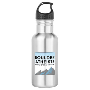 Botella de agua de acero inoxidable con logotipo d