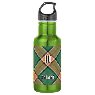 Botella de agua de acero inoxidable con tartán de