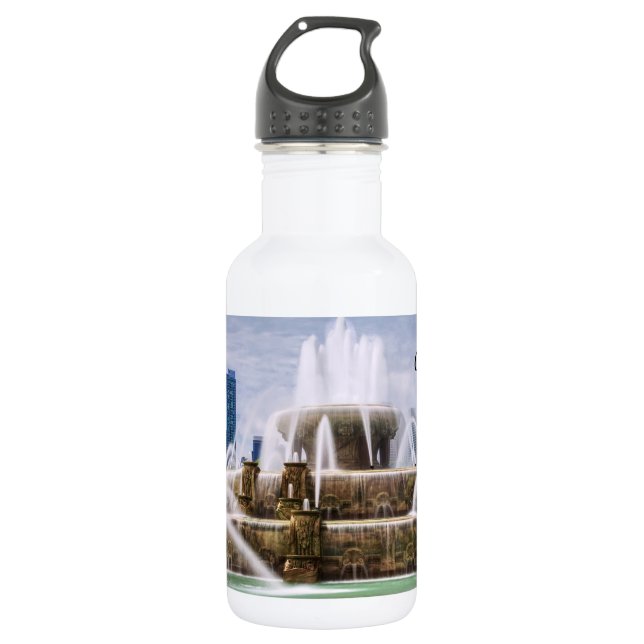 Botella de agua de acero inoxidable de Chicago Buc (Anverso)