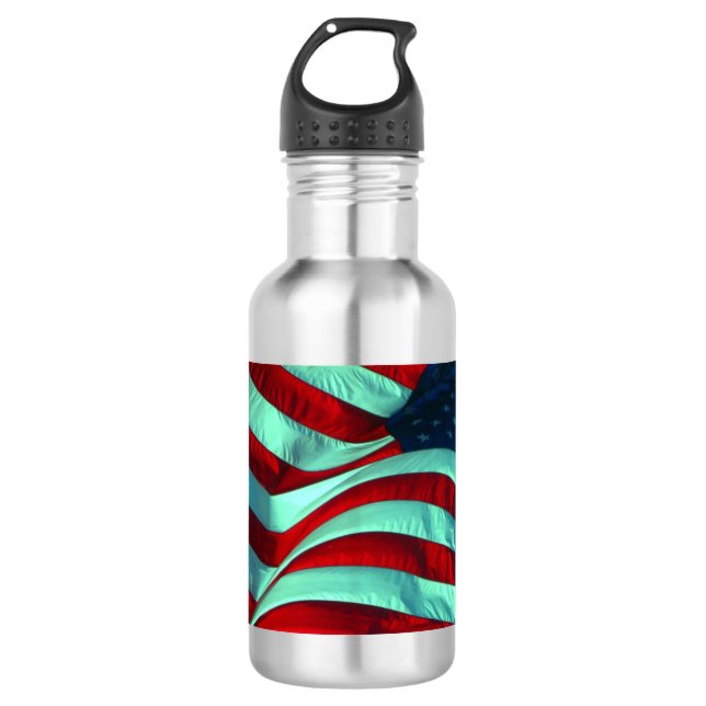 Botella de agua de acero inoxidable de la bandera  (Anverso)