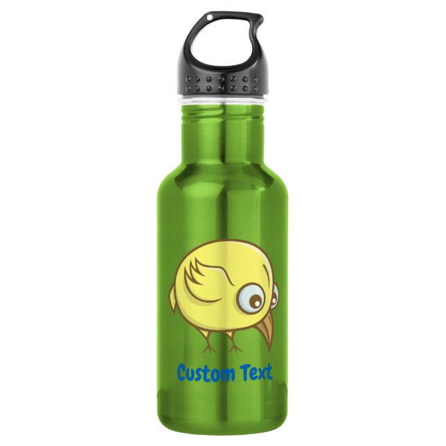 Botella de agua de acero inoxidable de pájaro amar (Anverso)