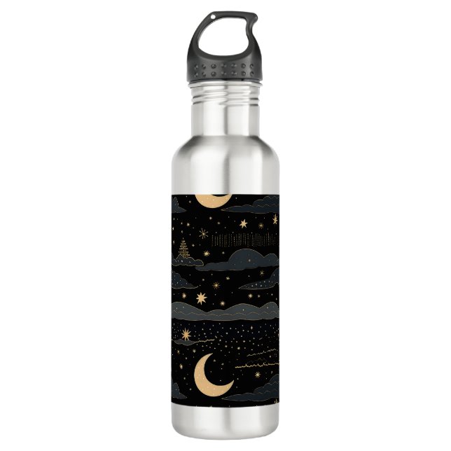 Botella de agua de acero inoxidable Dreamy Starry  (Anverso)