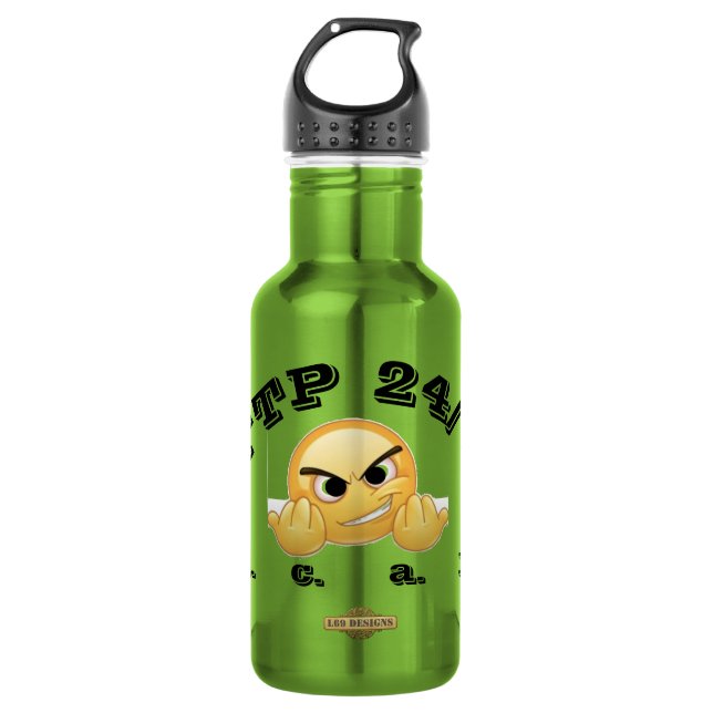 botella de agua de acero inoxidable "FTP 24/7" (Anverso)