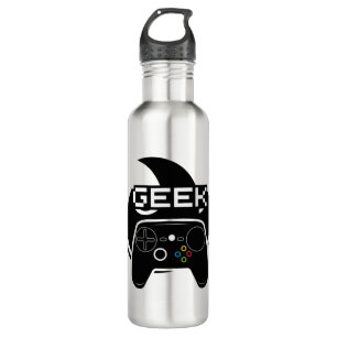Botella de agua de acero inoxidable Gamer Geek
