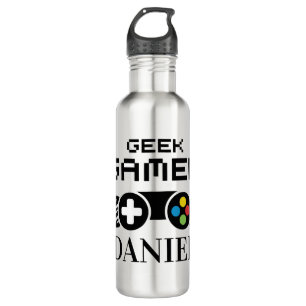 Botella de agua de acero inoxidable Geek Gamer
