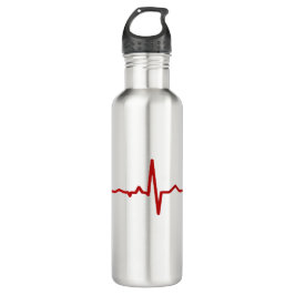 Botella de agua de acero inoxidable Heartbeat