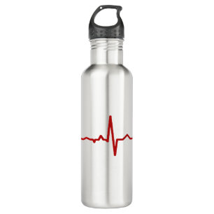 Botella de agua de acero inoxidable Heartbeat
