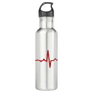 Botella de agua de acero inoxidable Heartbeat