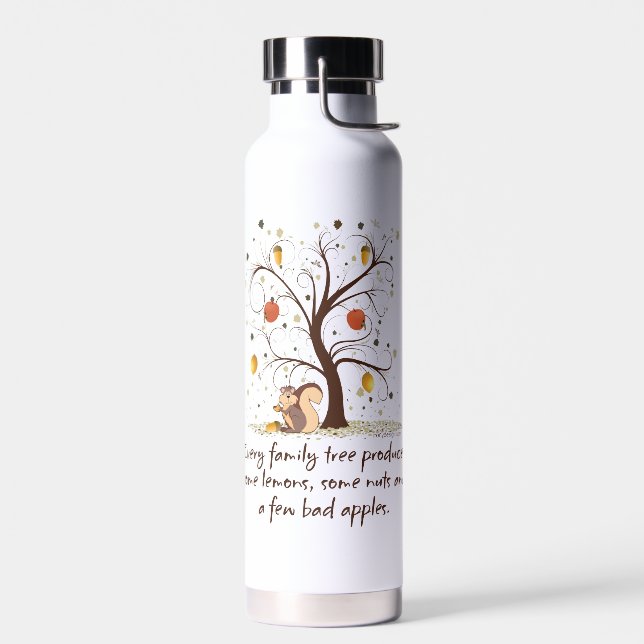 Botella de agua de acero inoxidable Humor de árbol (Izquierdo)