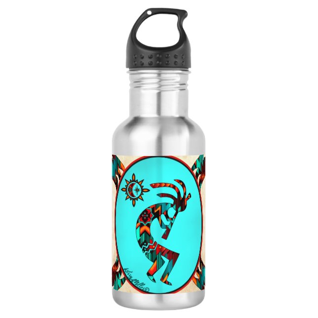 Botella de agua de acero inoxidable Kokopelli del  (Anverso)