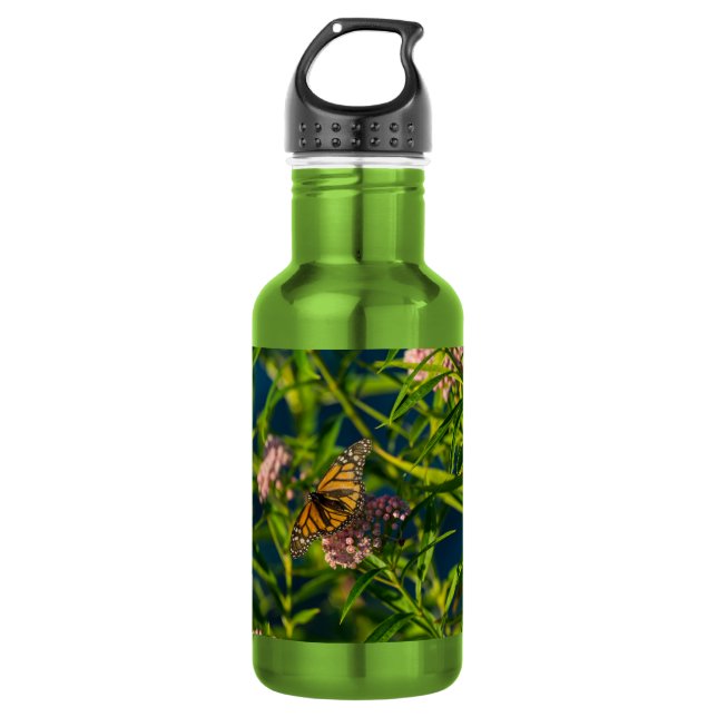 Botella De Agua De Acero Inoxidable Monarch Y Milk (Anverso)