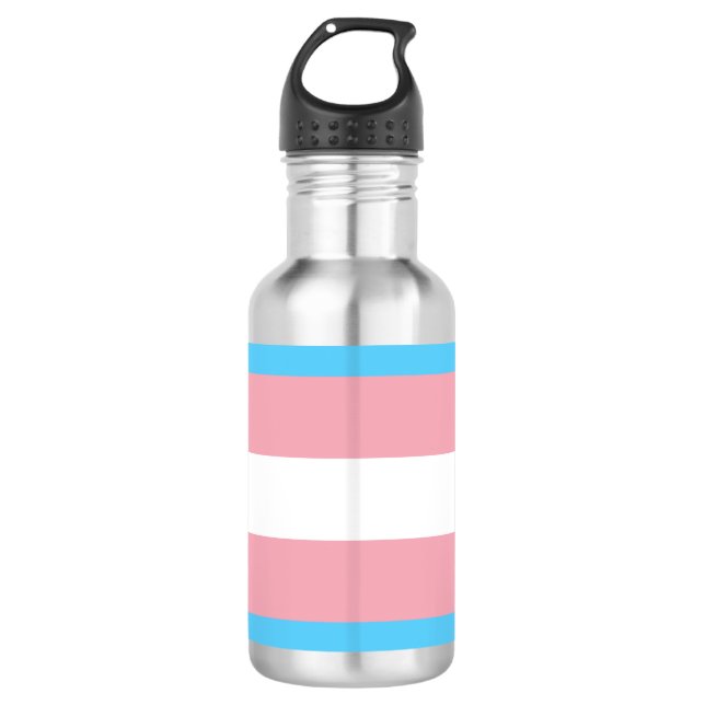 Botella de agua de acero inoxidable Orgullo Transg (Anverso)
