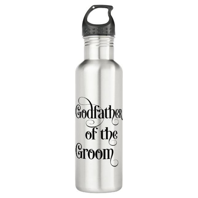 Botella de agua de acero inoxidable Padrino del No (Anverso)