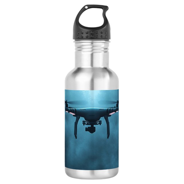 Botella de agua de acero inoxidable para drones mí (Anverso)