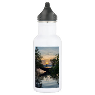 Botella de agua de acero inoxidable para el amanec
