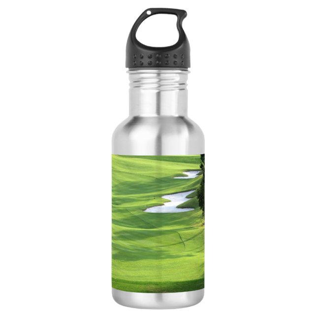 Botella de agua de acero inoxidable para golf (Anverso)