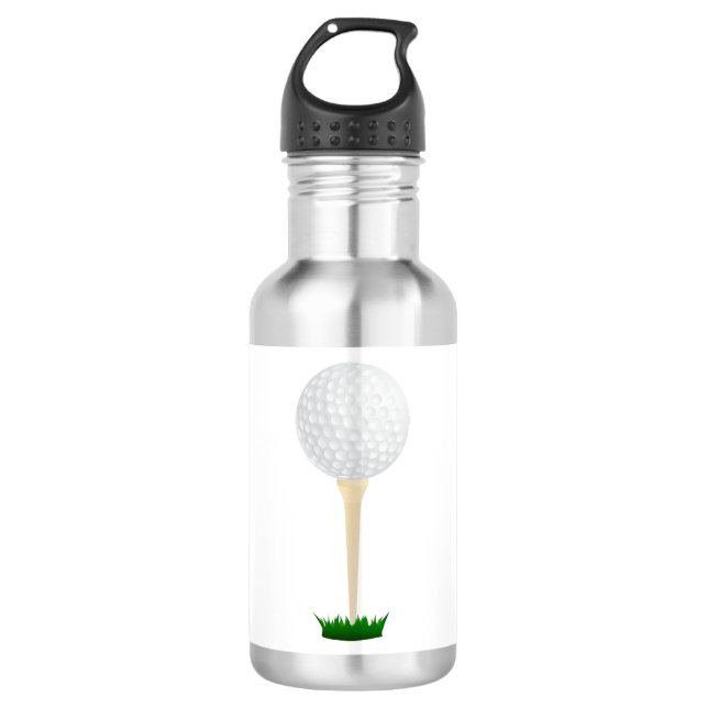 Botella de agua de acero inoxidable para golf (Anverso)
