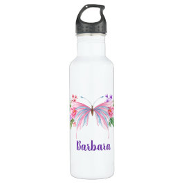 Botella de agua de acero inoxidable para mariposa