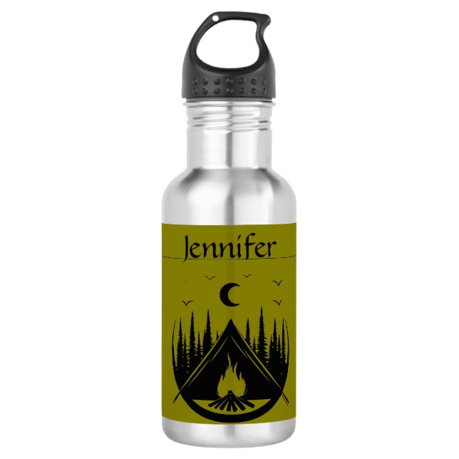 Botella de agua de acero inoxidable para senderism (Anverso)