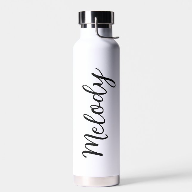 Botella de agua de acero inoxidable personalizada, (Izquierdo)