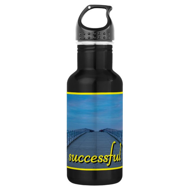 Botella de agua de acero inoxidable personalizada  (Anverso)