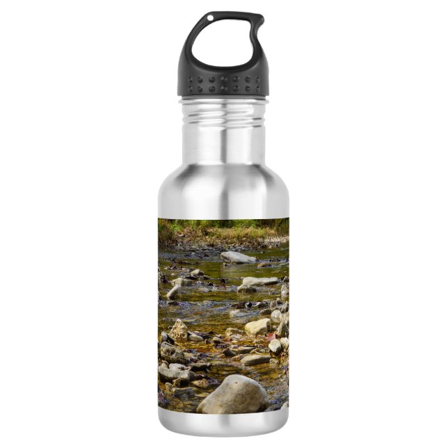 Botella de agua de acero inoxidable Rocky Path (Anverso)