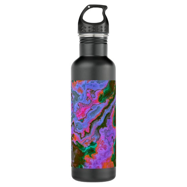 Botella de agua de acero inoxidable Sour Marble (Anverso)