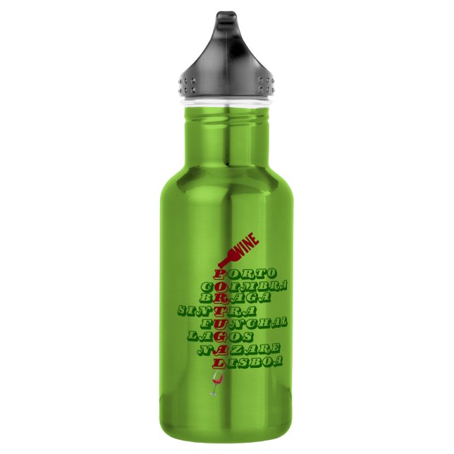 Botella de agua de acero inoxidable - Vinos portug (Derecha)