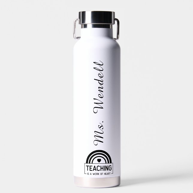 Botella de agua de acero sin aire (22 oz.) (Delantero)