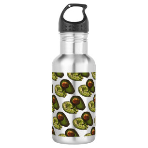 Botella de agua de aguacate