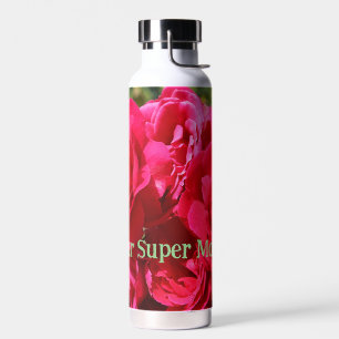 Botella de agua de aluminio floral de Rhodies nara