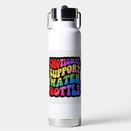 botella de agua de apoyo emocional