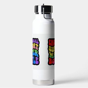 botella de agua de apoyo emocional