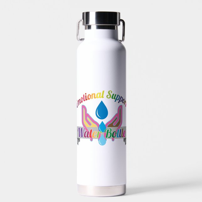Botella de agua de apoyo emocional con temática OR (Delantero)