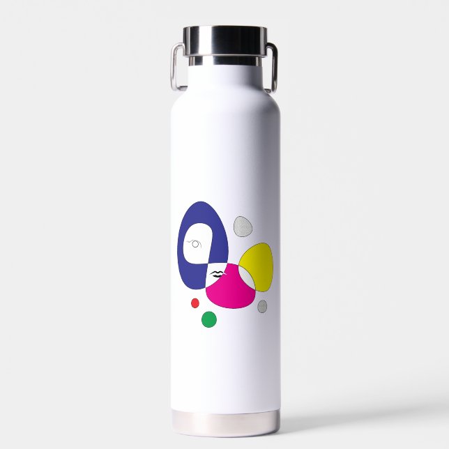 Botella de agua de arte moderno (Delantero)