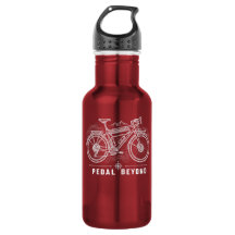 Botella de agua de aventura en bicicleta de montañ