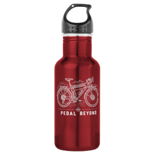 Botella de agua de aventura en bicicleta de montañ