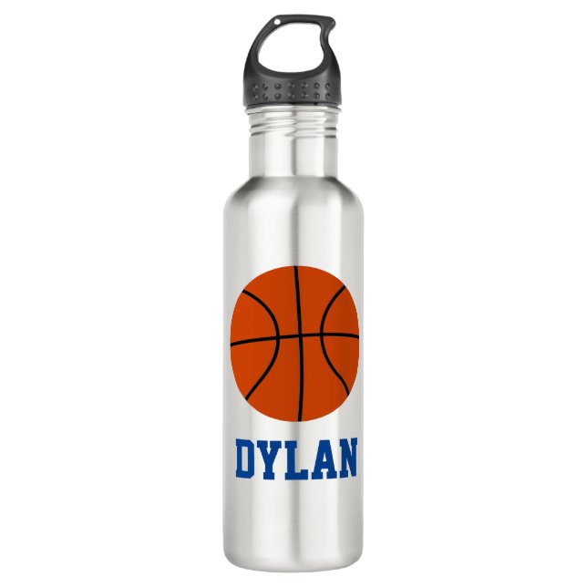 Botella de agua de baloncesto personalizada (Anverso)