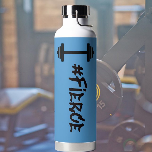 Botella de agua de Barbell. (Subido por el creador)