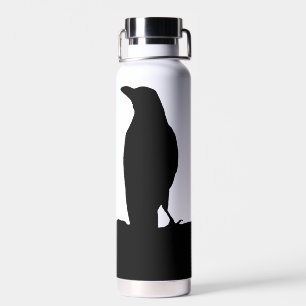 Botella de agua de barro negro