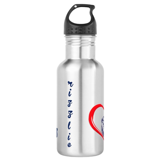 Botella de agua de beisbol Grizzlies (Anverso)
