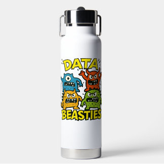 Botella de agua de bestias de datos gruñones