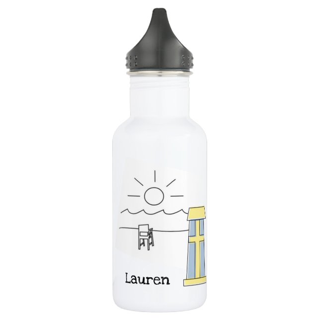 Botella de agua de Bethany Beach personalizada (Izquierda)