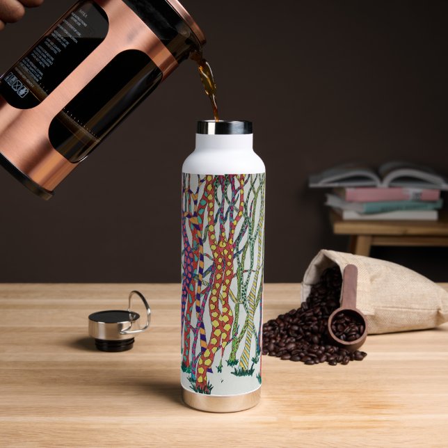 Botella de agua de bosques silvestres (Café)