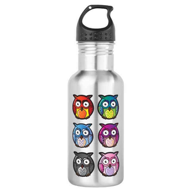 Botella de agua de búho (Anverso)
